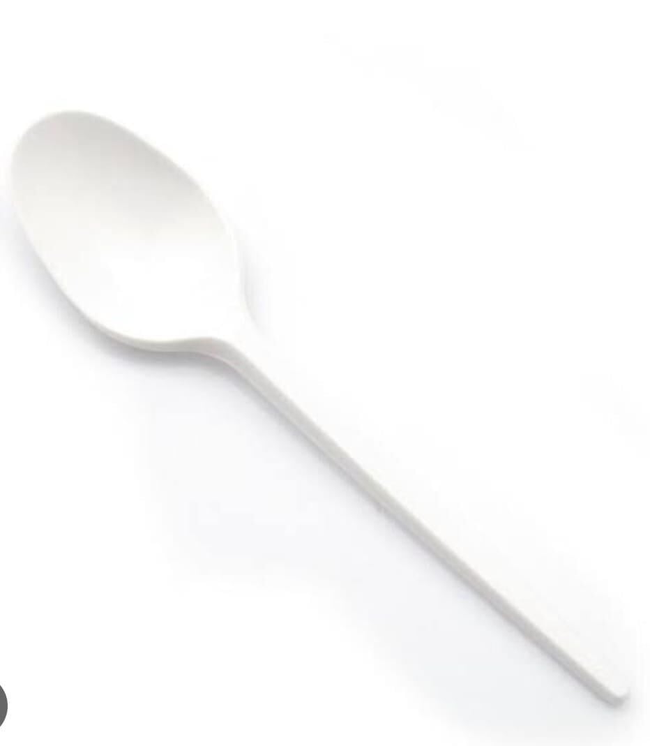 KAŞIK PLASTİK KRİSTAL BEYAZ  25 Lİ