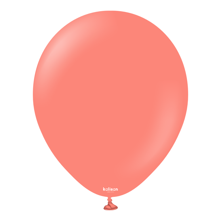 BALON 12'' DÜZ RENK CORAL(MERCAN) 5 Lİ KALİSAN
