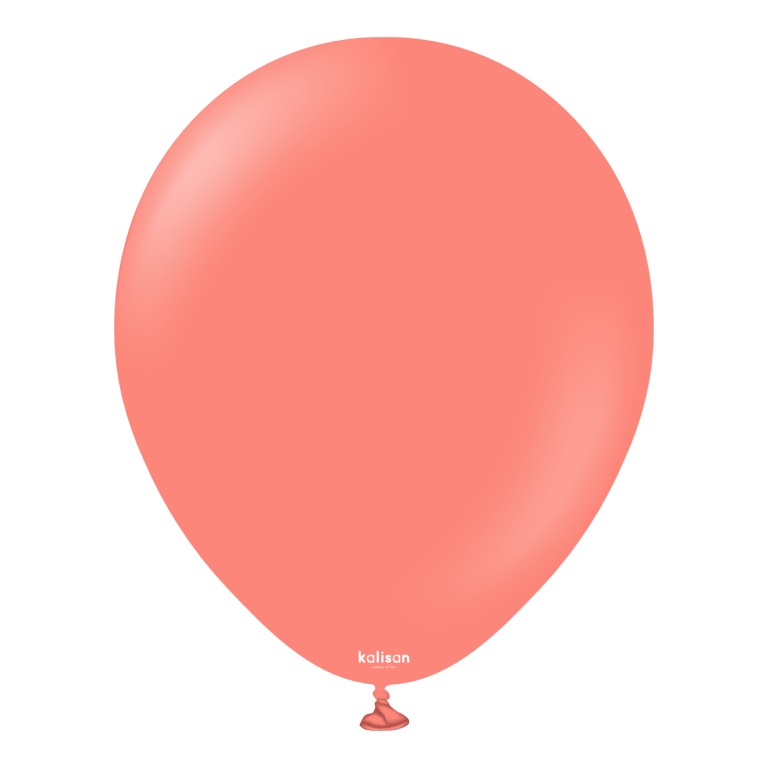 BALON 12'' DÜZ RENK CORAL(MERCAN) 5 Lİ KALİSAN