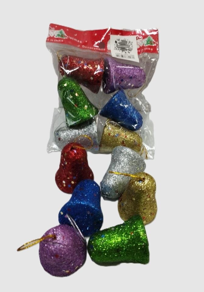 AĞAÇ SÜSÜ SİMLİ ÇAN 6 LI 5,5 CM