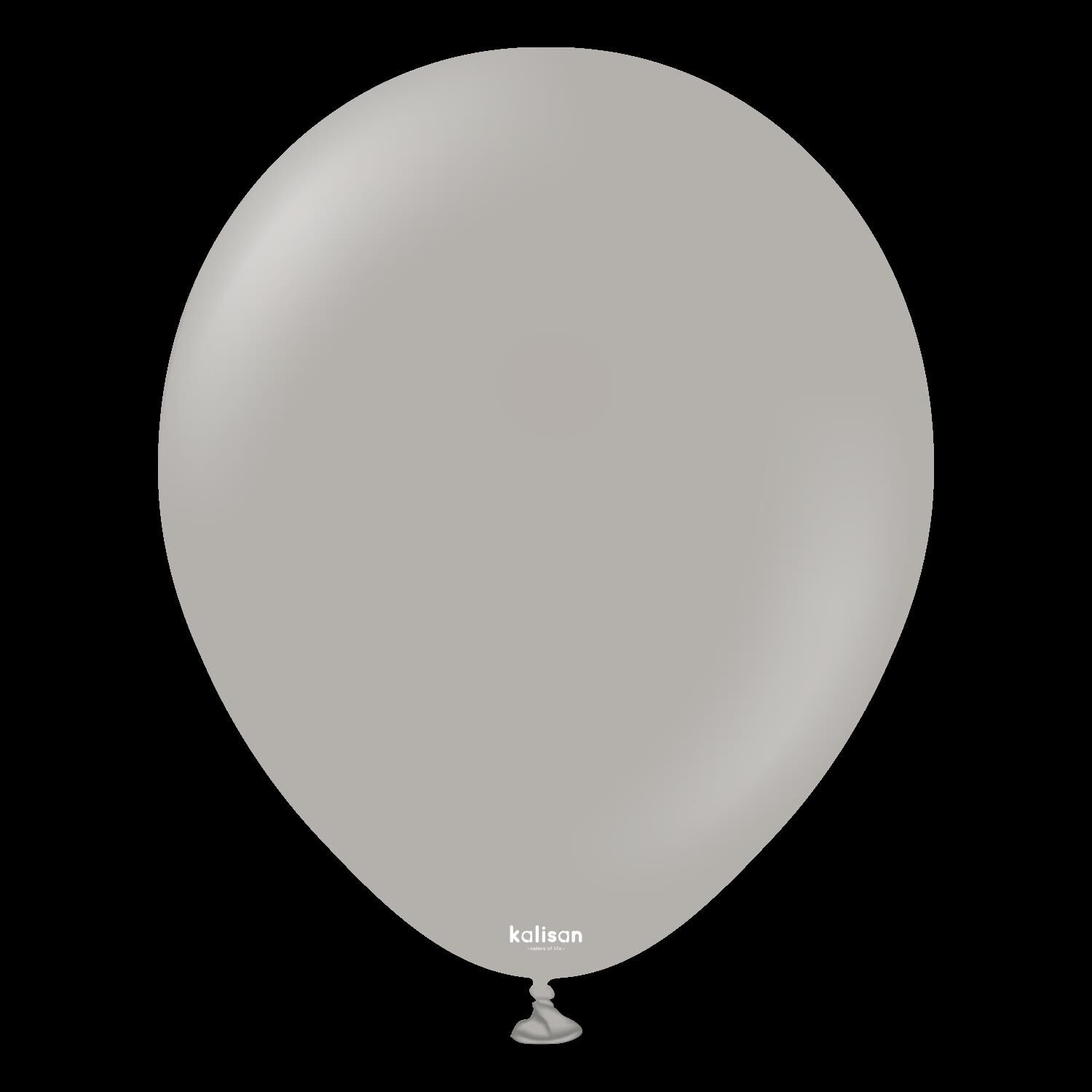 BALON 12'' DÜZ RENK GREY 5 Lİ KALİSAN