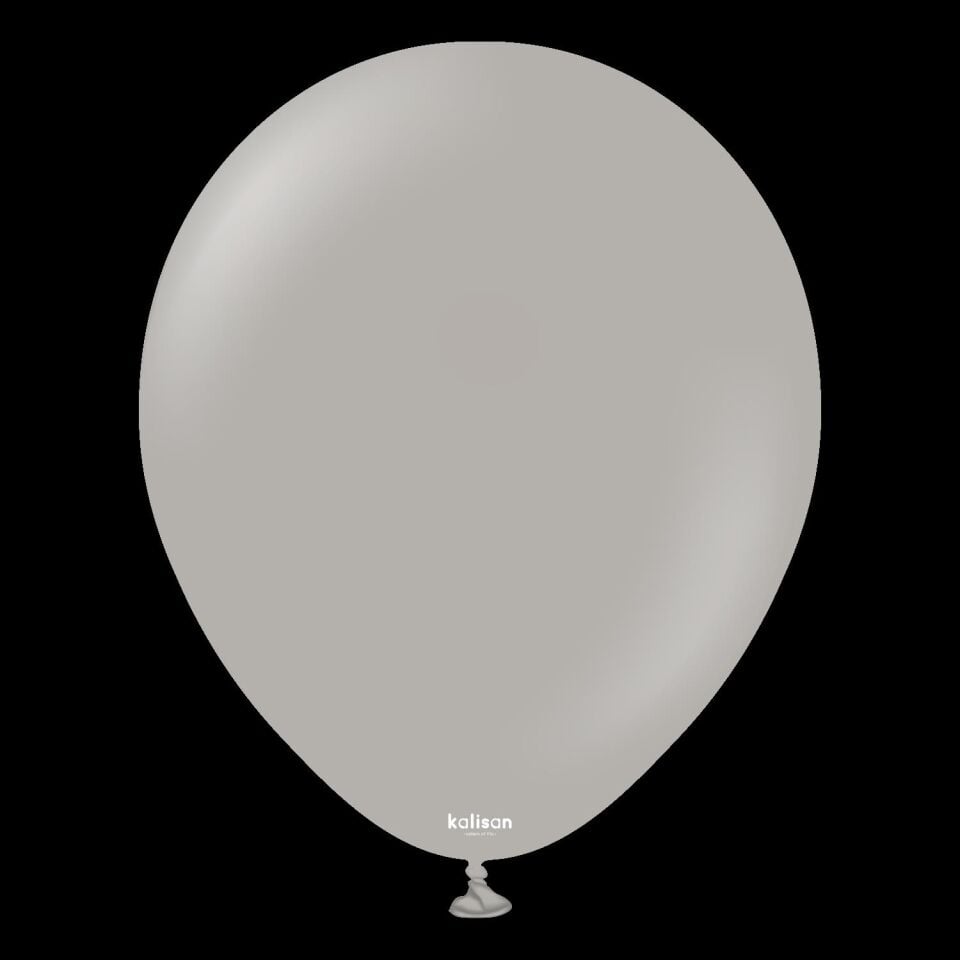 BALON 12'' DÜZ RENK GREY 5 Lİ KALİSAN