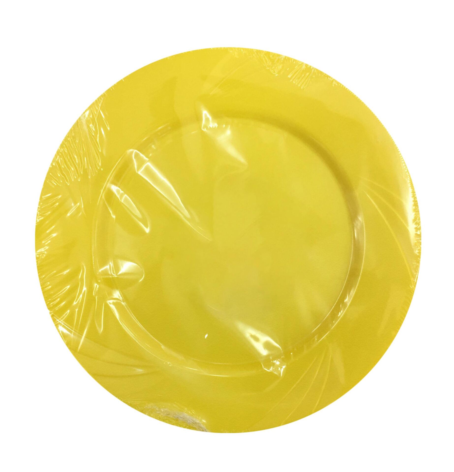 TABAK PLASTİK KRİSTAL SARI 6 LI