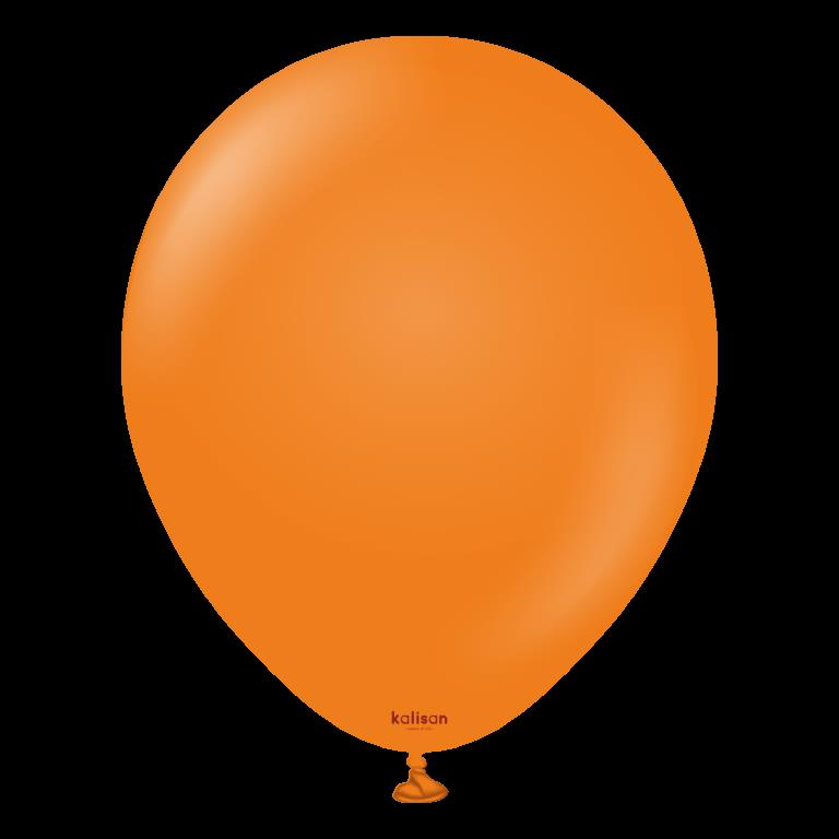 BALON 12'' DÜZ RENK ORANGE 5 Lİ KALİSAN