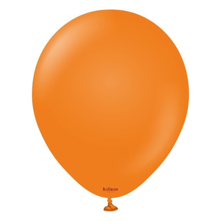 BALON 12'' DÜZ RENK ORANGE 5 Lİ KALİSAN