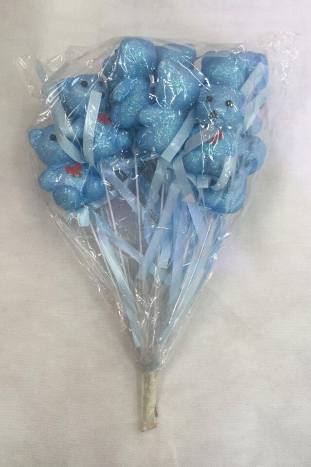 ÇUBUKLU STRAFOR AYICIK 10 LU  MAVİ