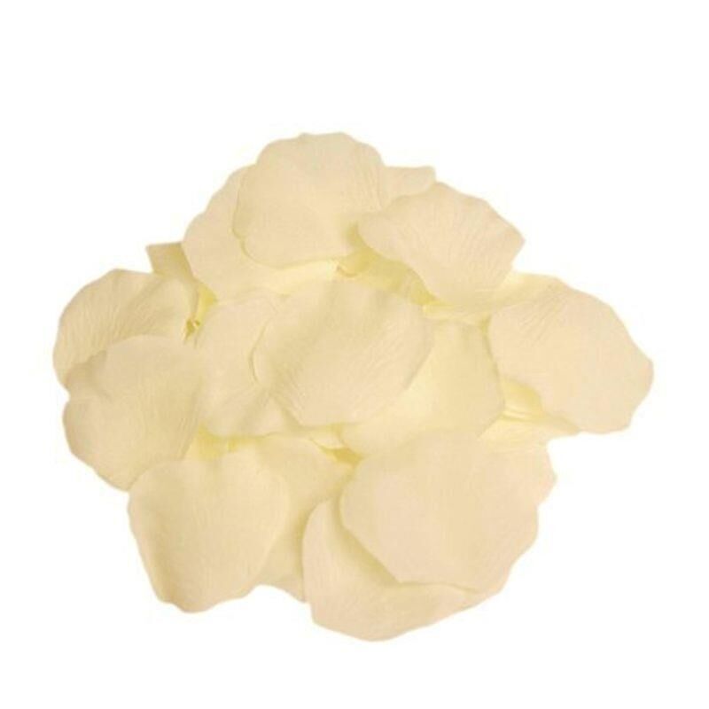 GÜL YAPRAĞI MASA KONFETİ RENKLİ 144 LÜ KREM