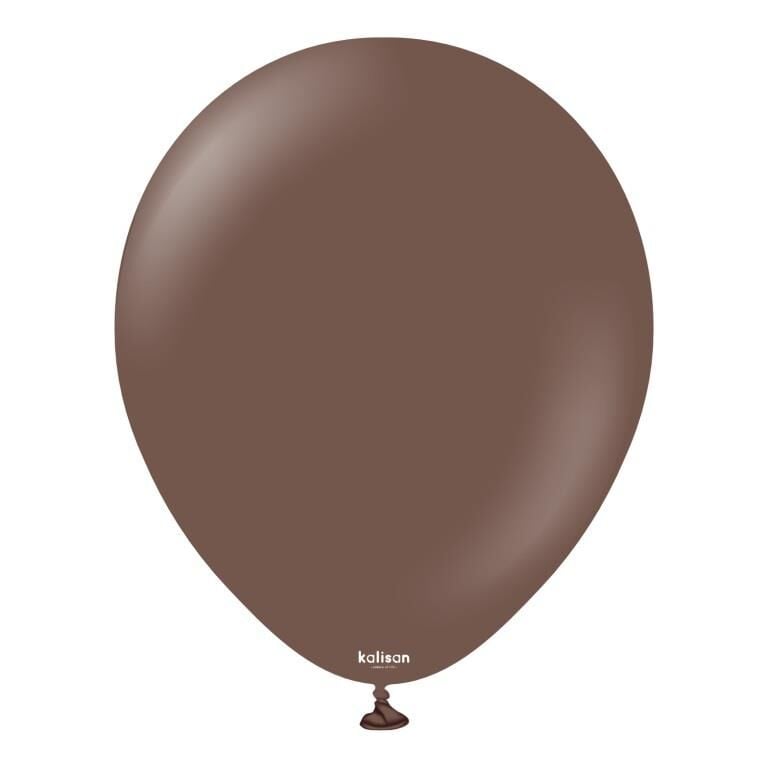 BALON 12'' DÜZRENK CHOCOLATE BROWN 5 Lİ KALİSAN