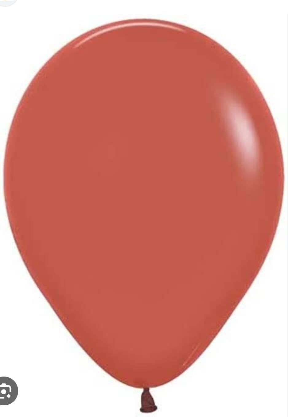 BALON DÜZ RENK TERRACOTA 100'LÜ