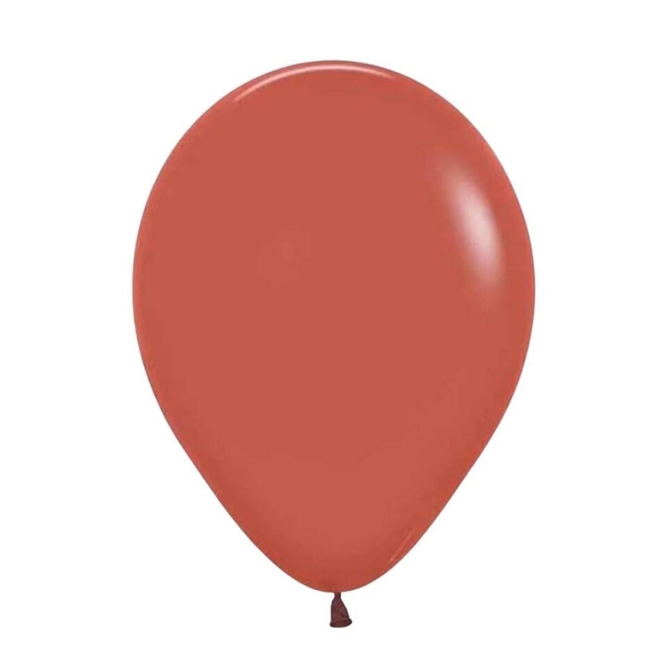 BALON DÜZ RENK TERRACOTA 100'LÜ
