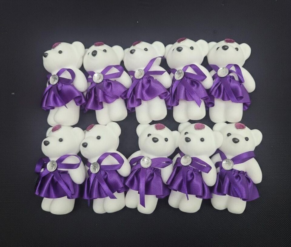 AYICIK FLOK ETEKLİ MOR 11 CM 10 LU