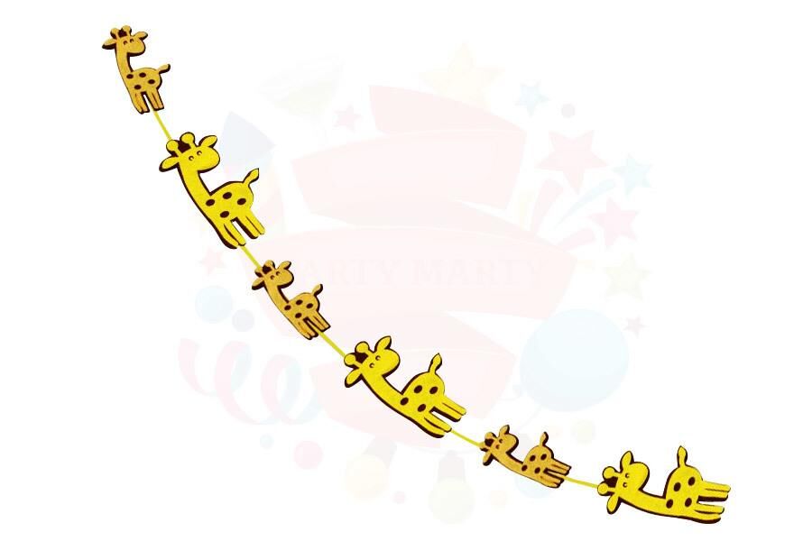 KEÇEDEN SARKIT RENKLİ ZÜRAFA ÇİFT TARAFLI