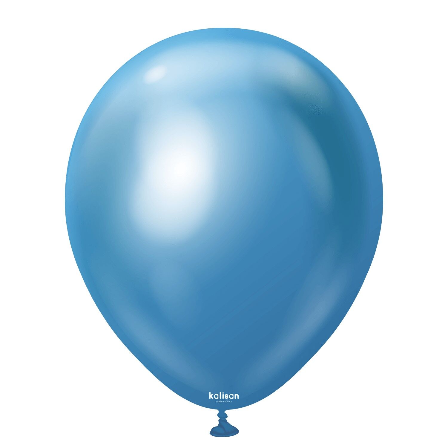 BALON 12'' KROM(MİRROR) BLUE 5 Lİ KALİSAN