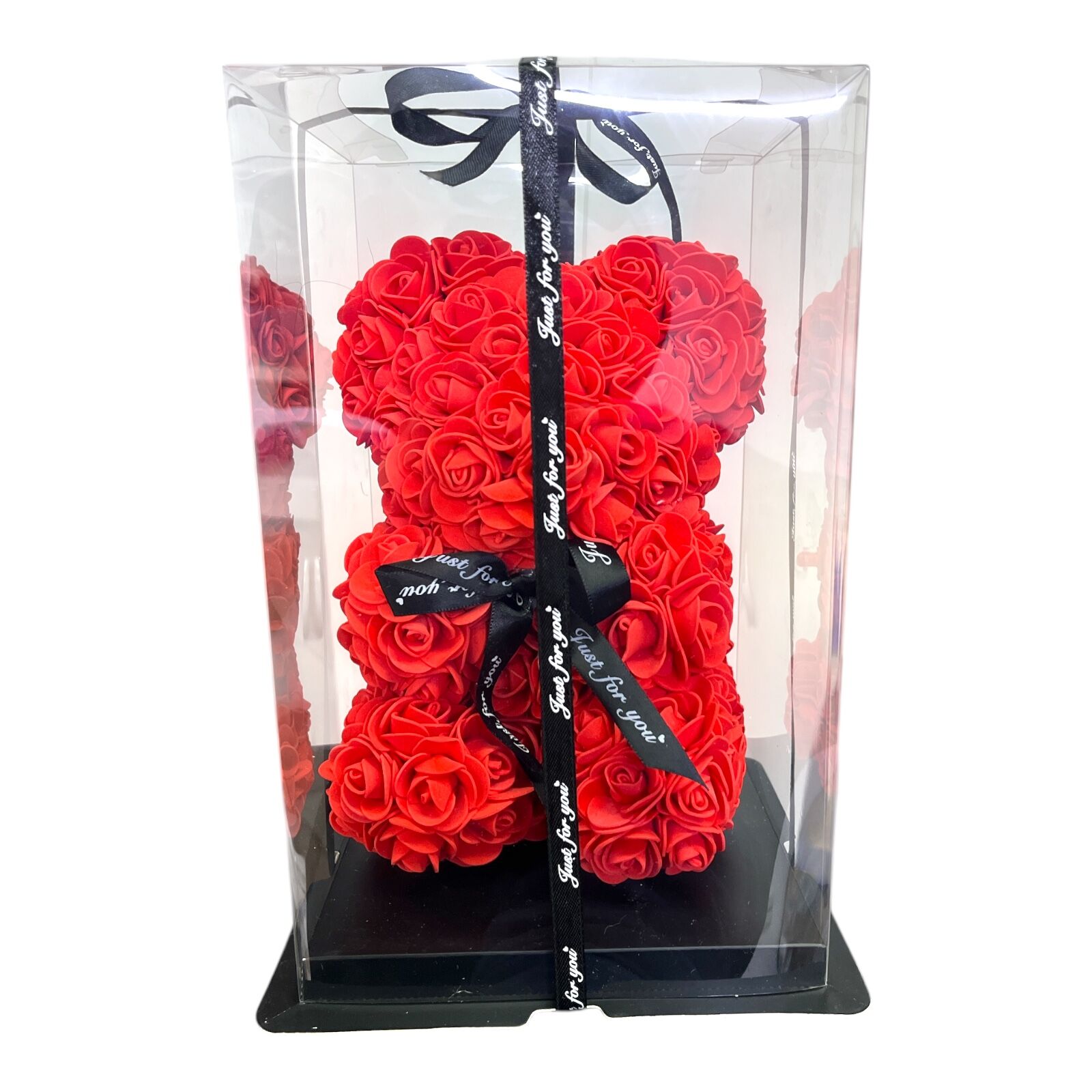 TEDY Gül Şekilli Ayıcık Kırmızı 25 Cm
