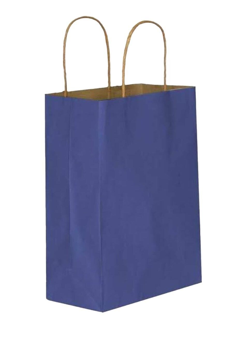 ÇANTA K. KRAFT BÜKÜM SAPLI LACİVERT 45*50cm 25 Lİ