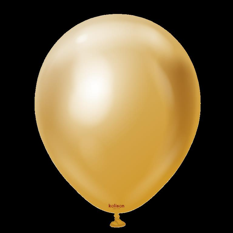 BALON 12'' KROM(MİRROR) GOLD 5 Lİ KALİSAN