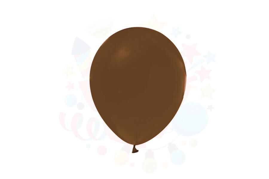 BALON DÜZ RENK KAHVE 100'LÜ