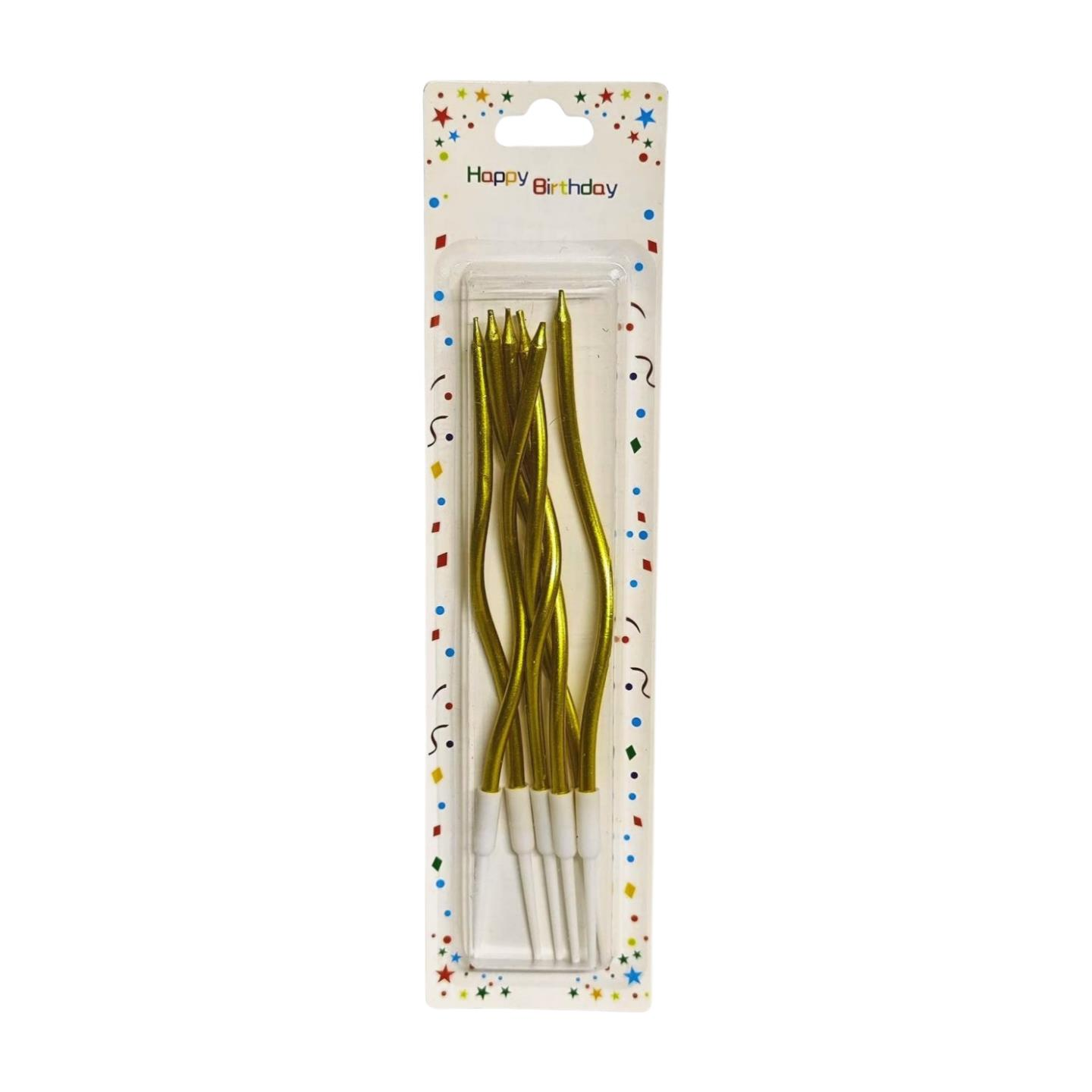 MUM SPİRAL 17CM 6 LI PK ALTIN