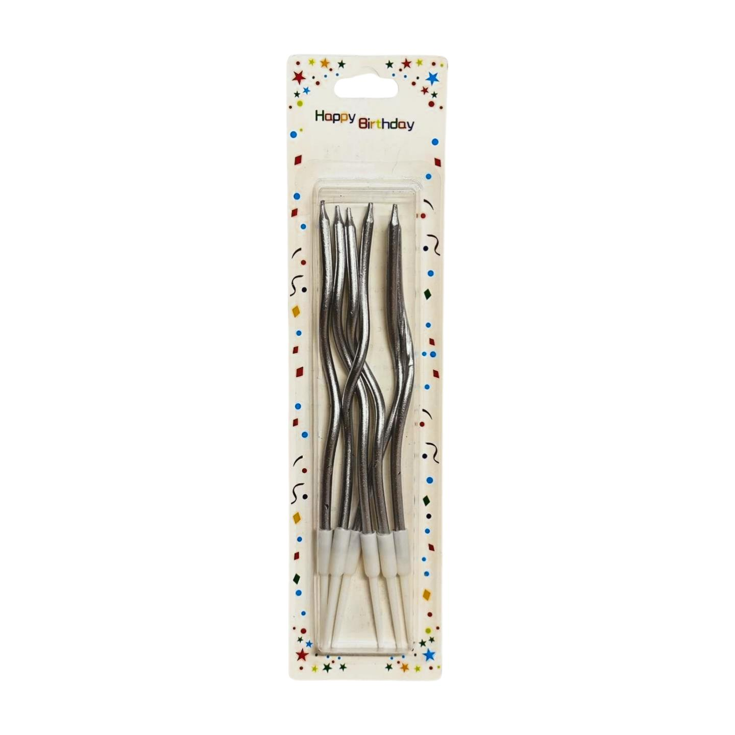 MUM SPİRAL 17CM 6 LI PK GÜMÜŞ
