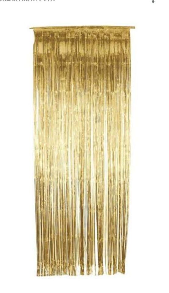 FUNKO SAÇAK KAPI SÜSÜ 1 MT*2 MT ALTIN