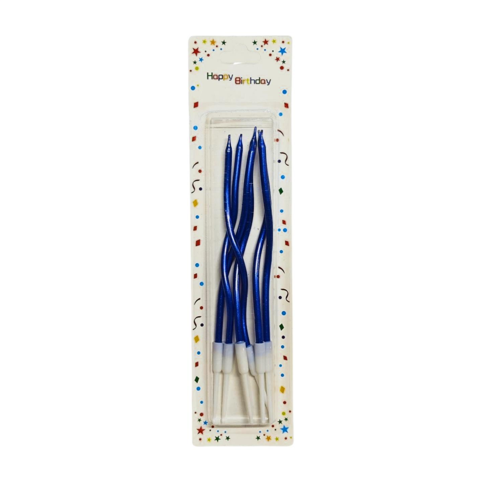 MUM SPİRAL 17CM 6 LI PK MAVİ