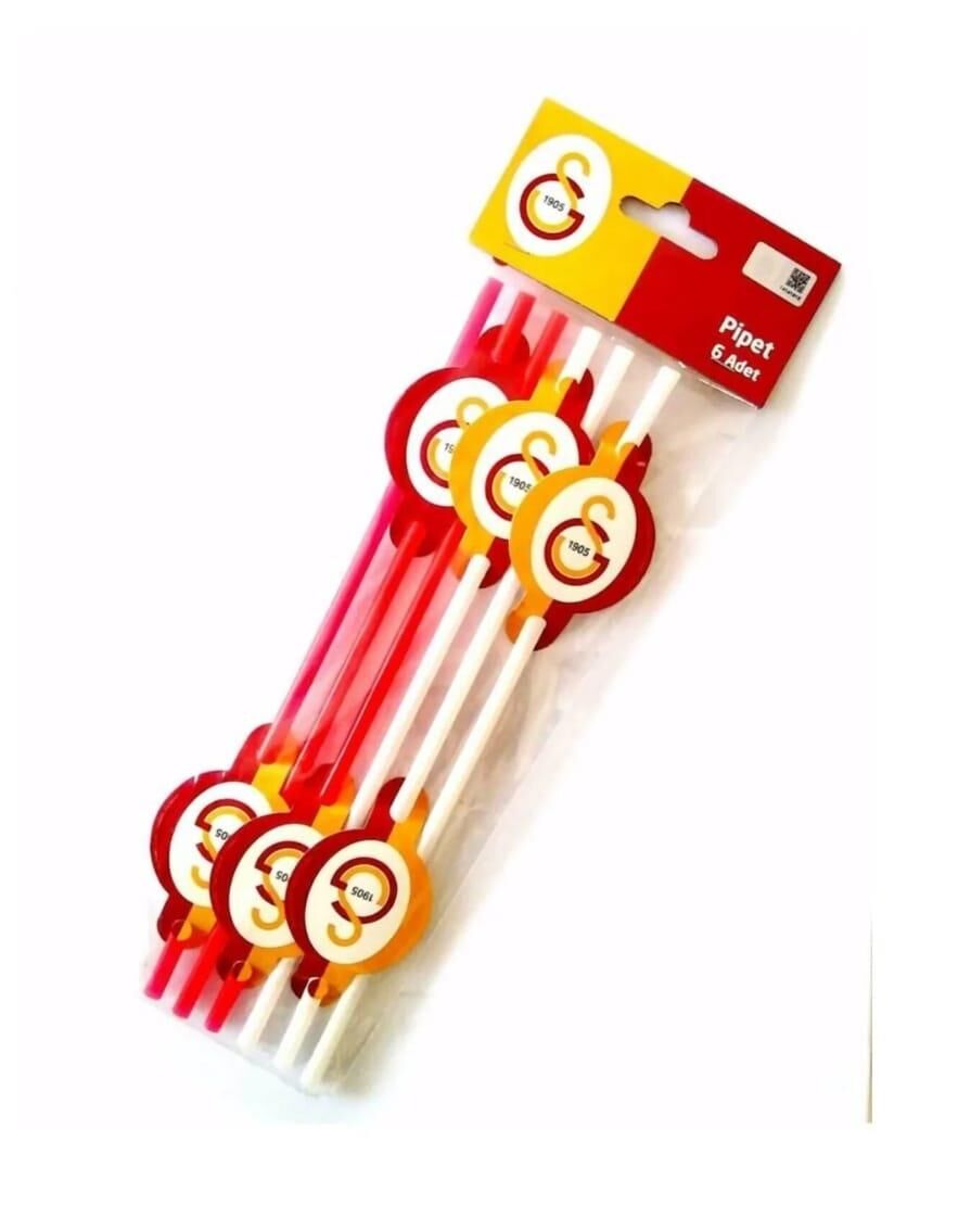 PİPET PLASTİK KARTONLU LİSANSLI 6 LI GALATASARAY