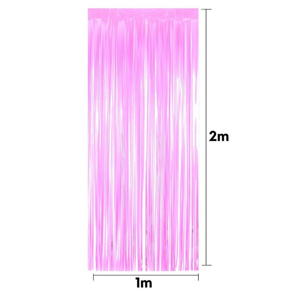 FUNKO SAÇAK KAPI SÜSÜ 1 MT*2 MT PEMBE