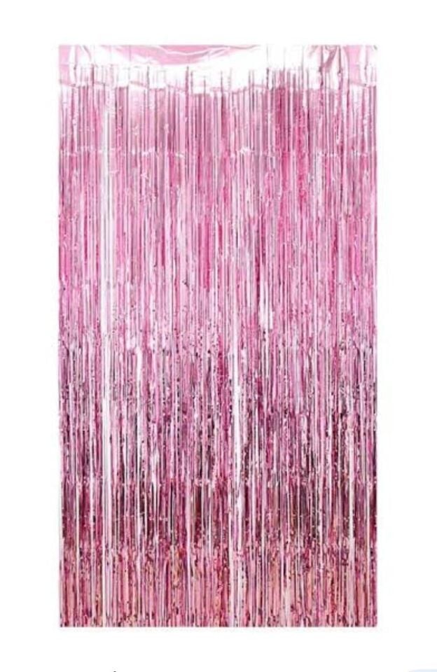 FUNKO SAÇAK KAPI SÜSÜ 1 MT*2 MT PEMBE