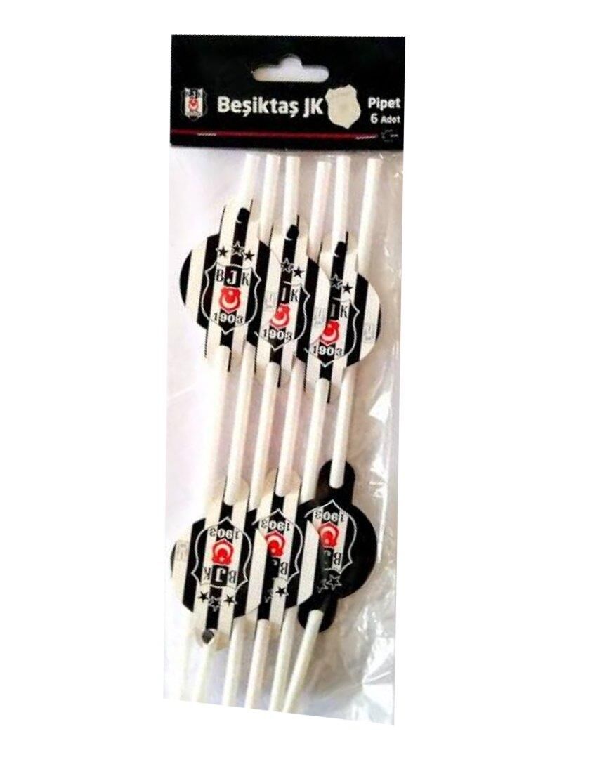 PİPET PLASTİK KARTONLU LİSANSLI 6 LI BEŞİKTAŞ