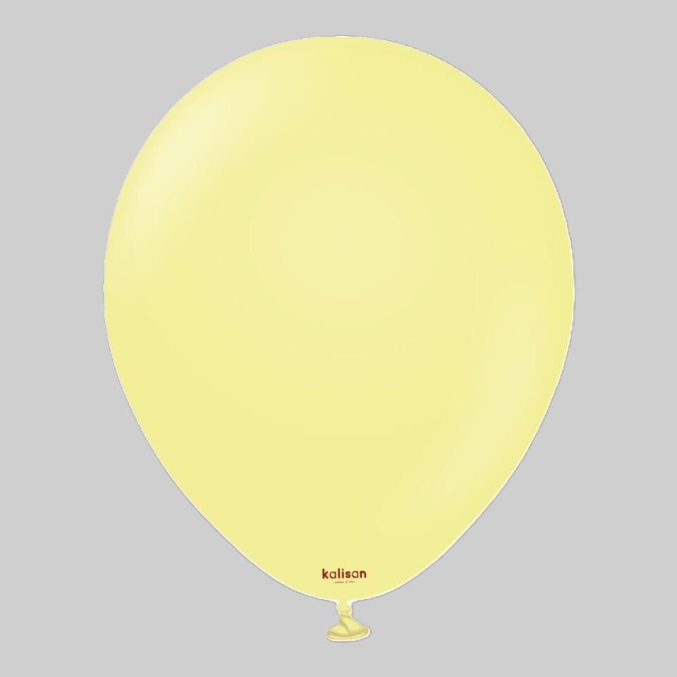 BALON 12'' MAKARON YELLOW 5 Lİ  KALİSAN
