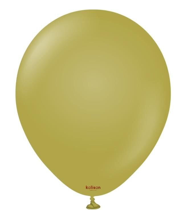 BALON 12'' RETRO MUSTARD(HARDAL) 5 Lİ KALİSAN