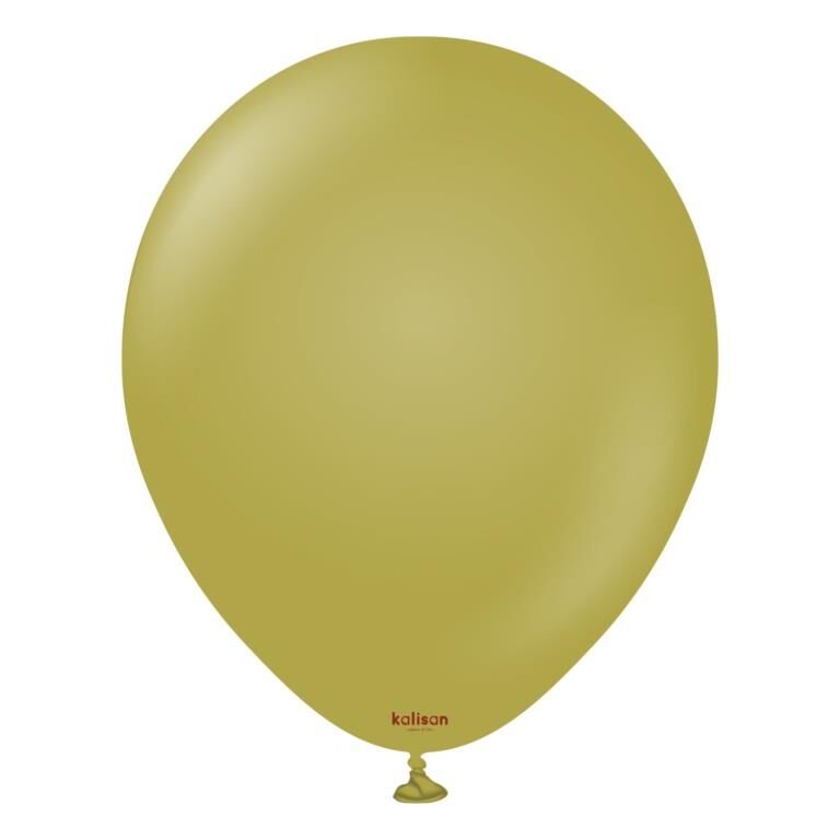 BALON 12'' RETRO OLİVE (ZEYTİN) 5 Lİ KALİSAN