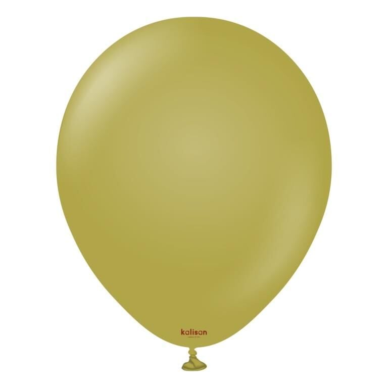 BALON 12'' RETRO OLİVE (ZEYTİN) 5 Lİ KALİSAN