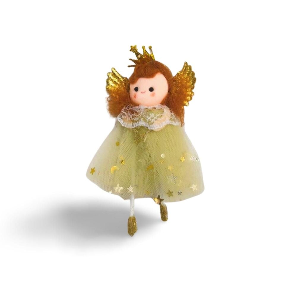 NOEL SÜS TÜLLÜ ELBİSELİ MELEK  BEBEK