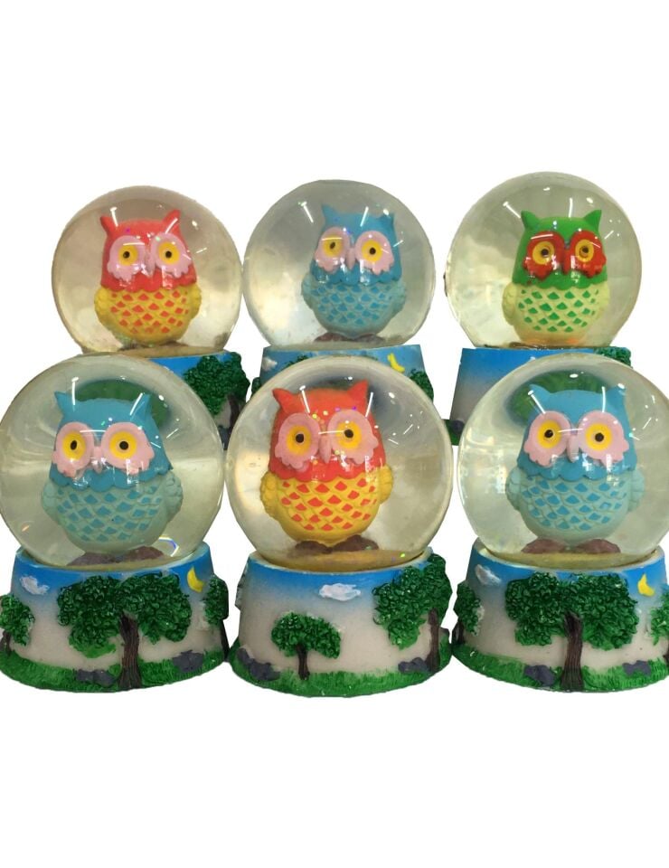 KAR KÜRESİ BAYKUŞLU YENİ  MODEL IŞIKLI MED