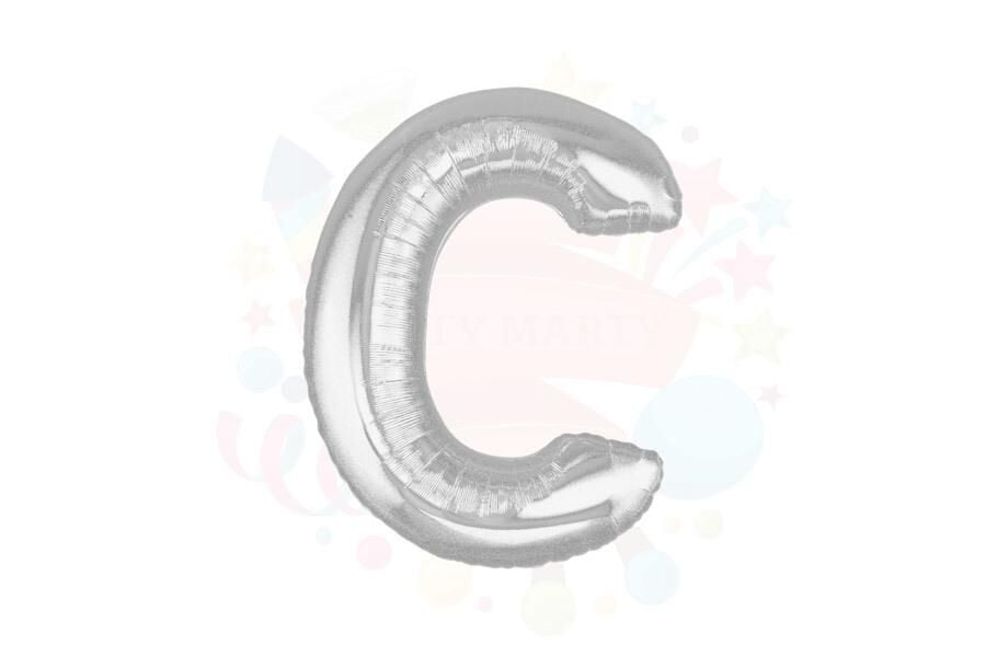 BALON FOLYO 40'' HARF GÜMÜŞ C