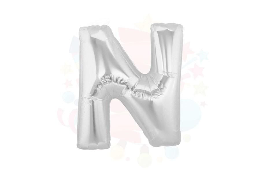 BALON FOLYO 40'' HARF GÜMÜŞ N