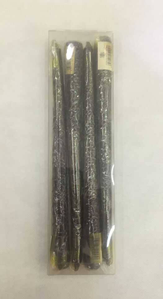 MUM ŞAMDAN 25 CM 4 LÜ SİYAH