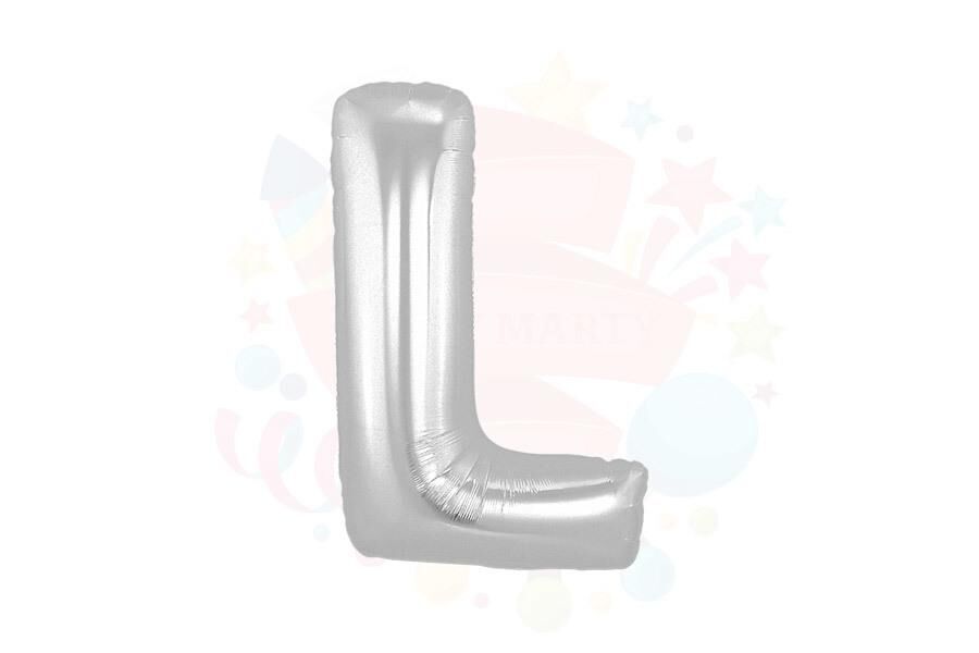 BALON FOLYO 40'' HARF GÜMÜŞ L