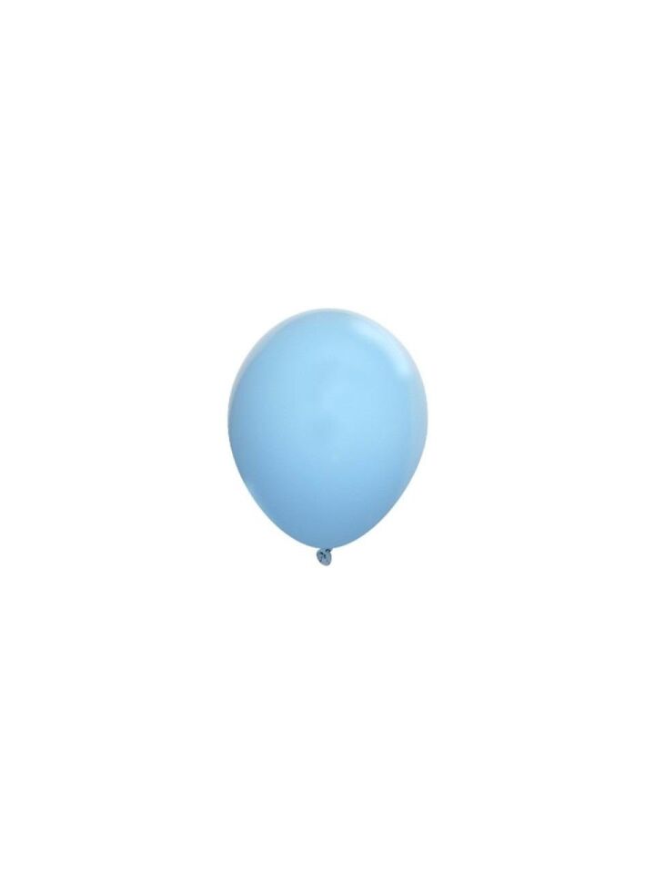 BALON MARKET DÜZ RENK AÇIK MAVİ 10 LU