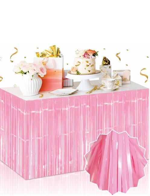 FUNKO SAÇAK MASA SÜSÜ 2,75M * 75 CM  SEDEF PEMBE