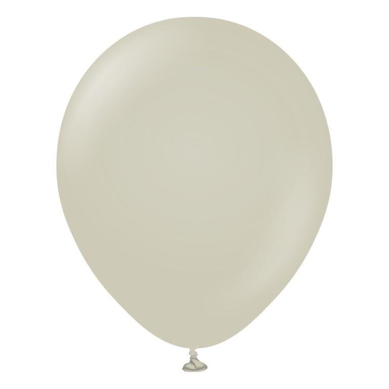 BALON MARKET DÜZ RENK GRİ 10 LU