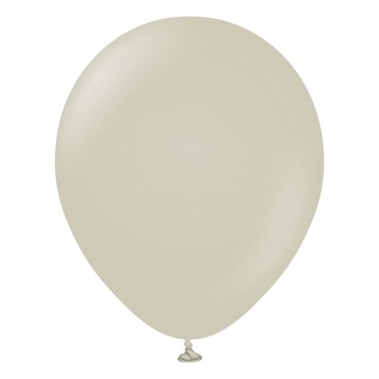 BALON MARKET DÜZ RENK GRİ 10 LU