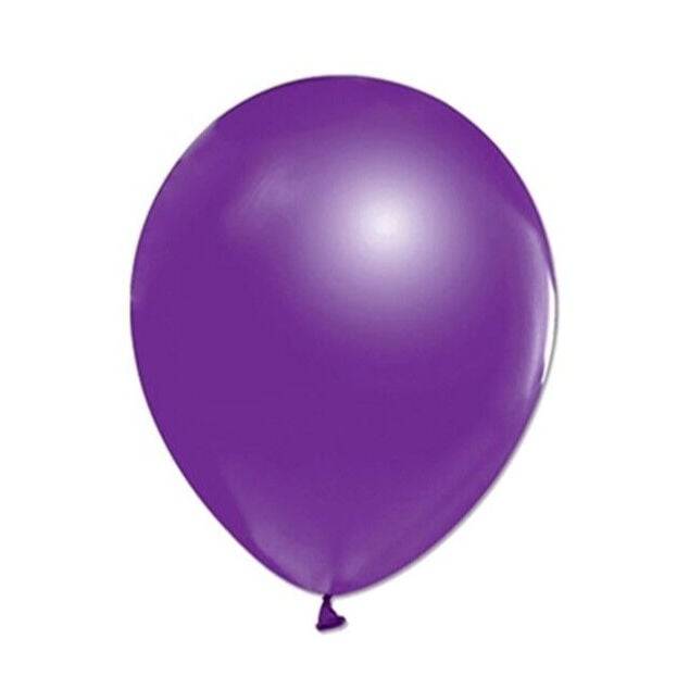 BALON MARKET DÜZ RENK KOYU VİYOLET 10 LU