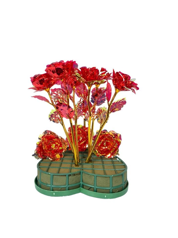 PLASTİK SONSUZLUK GÜLÜ KIRMIZI 24 CM