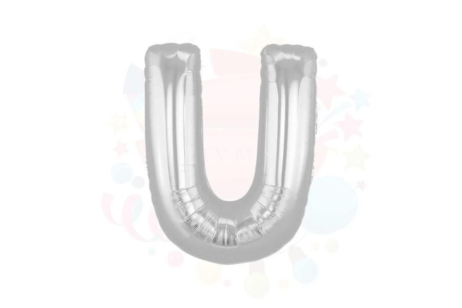 BALON FOLYO 40'' HARF GÜMÜŞ U