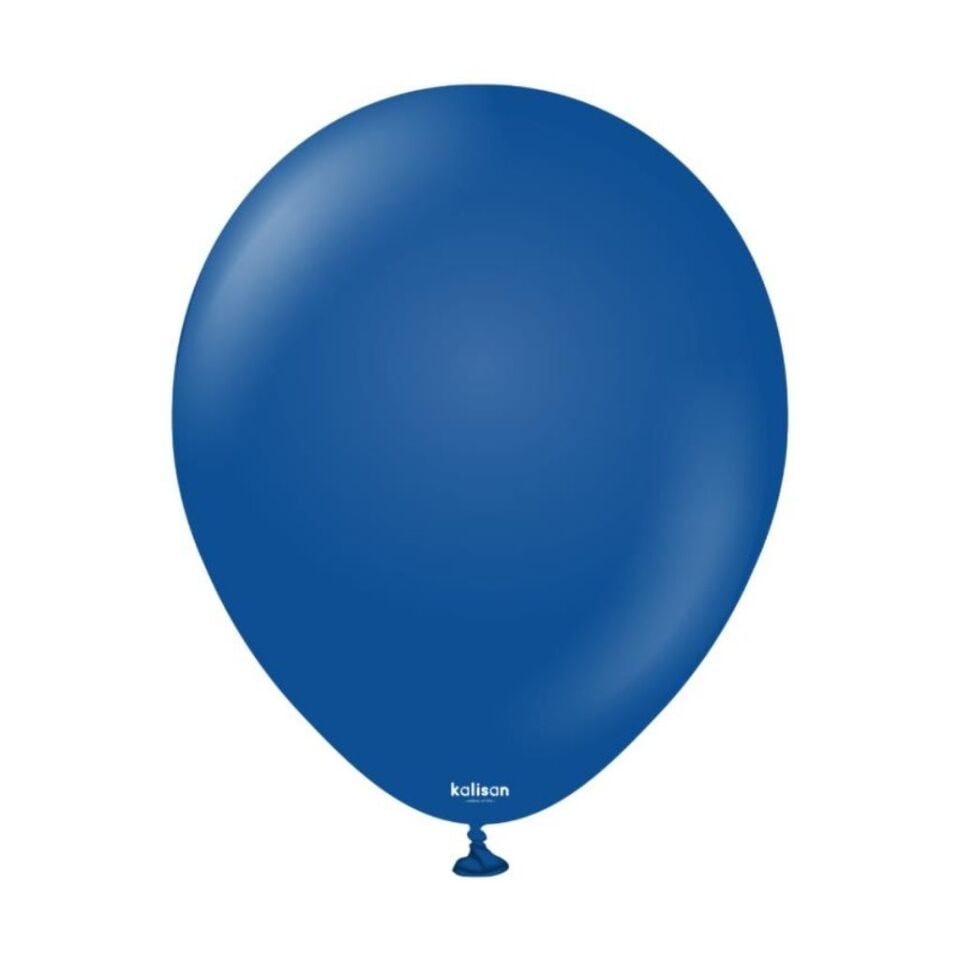 BALON MARKET DÜZ RENK LACİVERT 10 LU