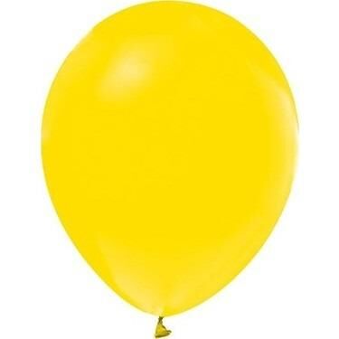 BALON MARKET DÜZ RENK SARI 10 LU