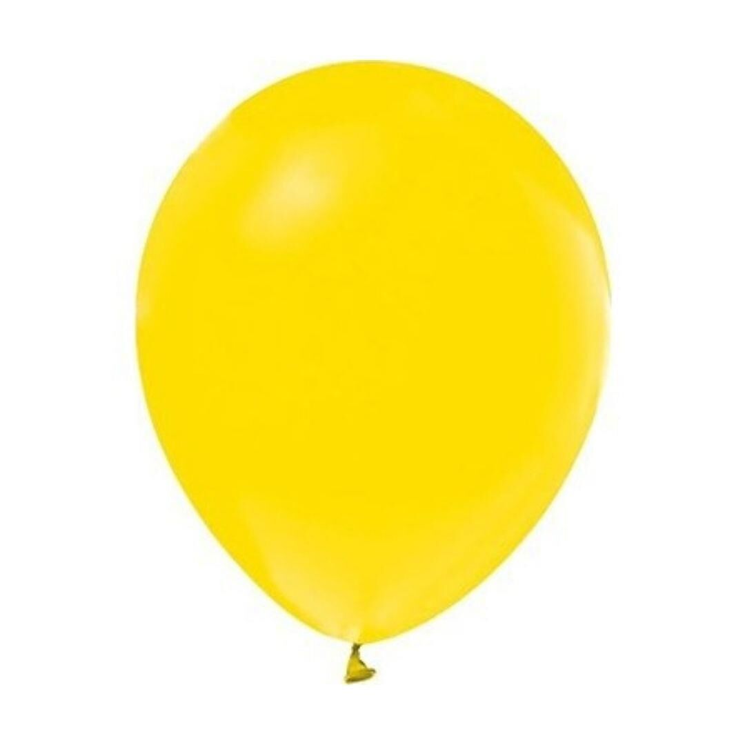 BALON MARKET DÜZ RENK SARI 10 LU