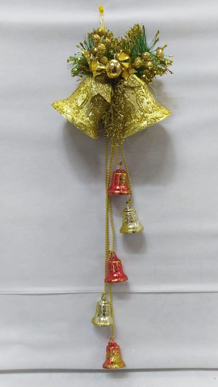 NOEL SÜS İKİLİ ÇAN FYONK SİM ÇAN SÜSLÜ ALTIN